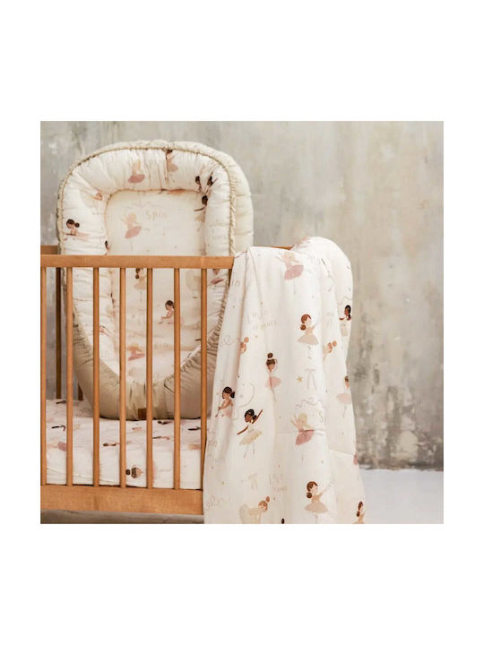 La Millou Βρεφικό Μαξιλάρι Φωλιά Velvet Ροζ 70x110εκ.