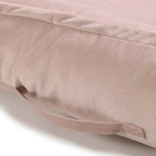La Millou Pernă pentru bebeluși în formă de cuib Velvet Pink 70x110buc