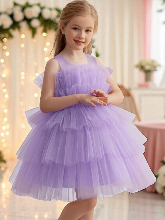 Kinderkleid Ärmellos Lilac