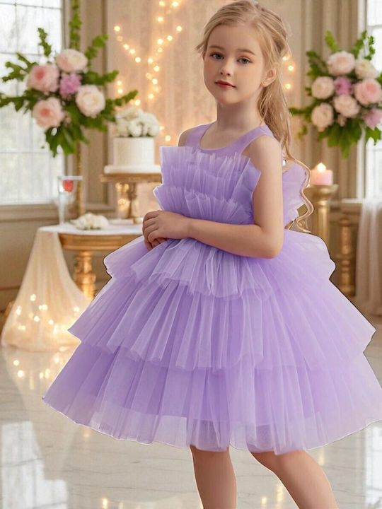 Kinderkleid Ärmellos Lilac