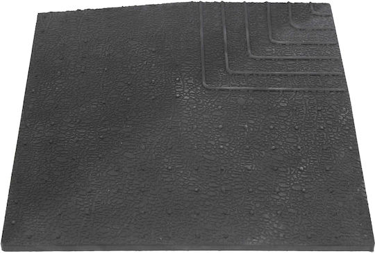 AMILA Rubber Gym Exercise Equipment Floor Mat Black 25x20cm
