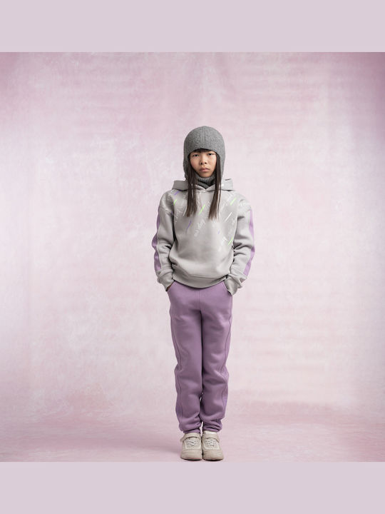 Kids Sweatpants Set Purple 2pcs