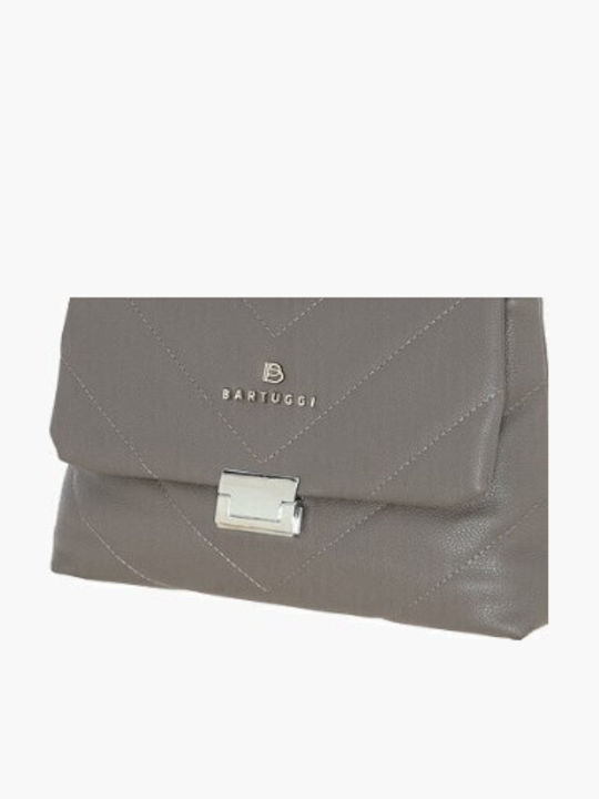 Leder Damentasche Schultertasche Gray