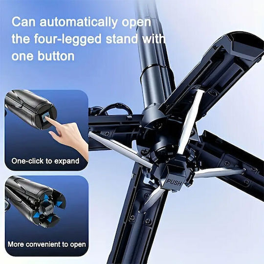 Selfie Stick 3 In 1 Pocket Phone Grip M50 Μαύρο