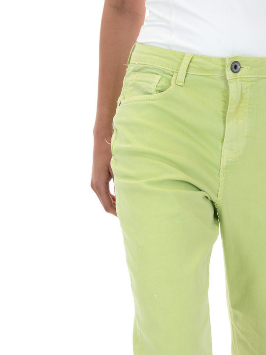 Damen Stoff Hose Grün