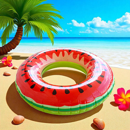 Swim Ring Shape Watermelon Design 90cm 4pcs