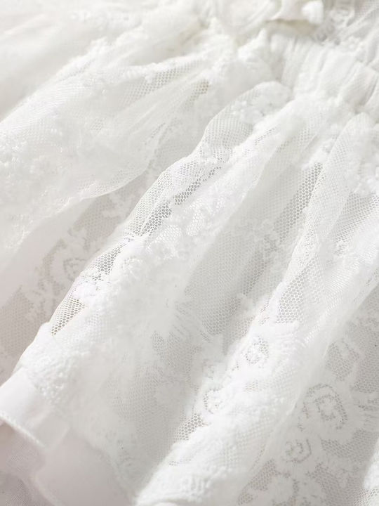 Παιδικό Φόρεμα για Παρανυφάκι Floral White