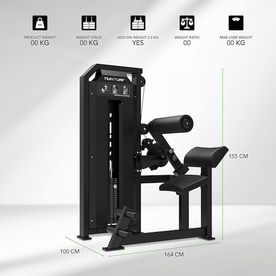 Tunturi Όργανο Κοιλιακών/Ραχιαίων με Βάρη 120kg