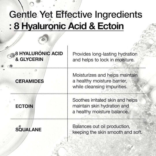 Anua 8 Hyaluronic Acid Moisturizing Gentle Гел Почистване Лице 150мл
