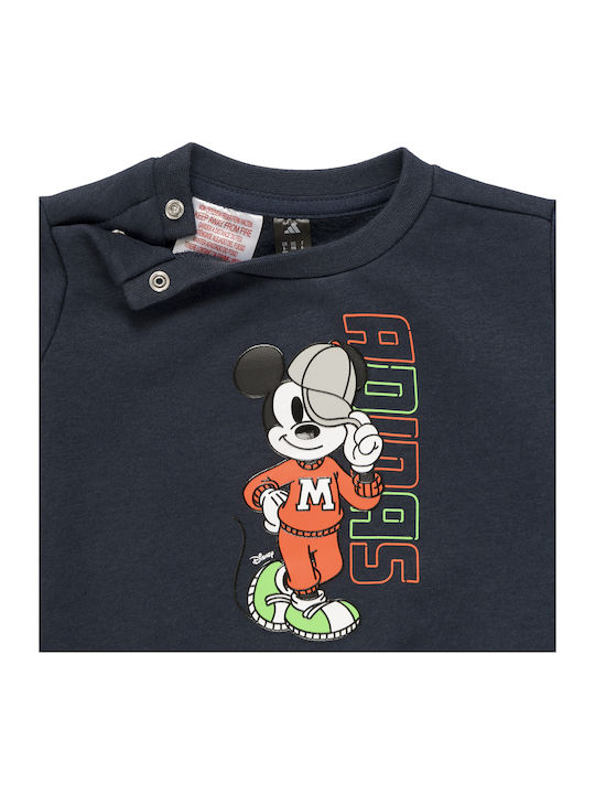 Kids Sweatpants Set Black 2pcs Disney Mickey Mouse