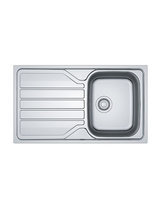 Franke Flash Ένθετος Νεροχύτης Inox Μ78xΠ50cm