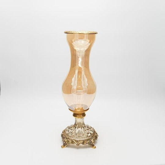 Eurolamp Διακοσμητικό Βάζο Glas Gold 13x13x36cm 1Stück