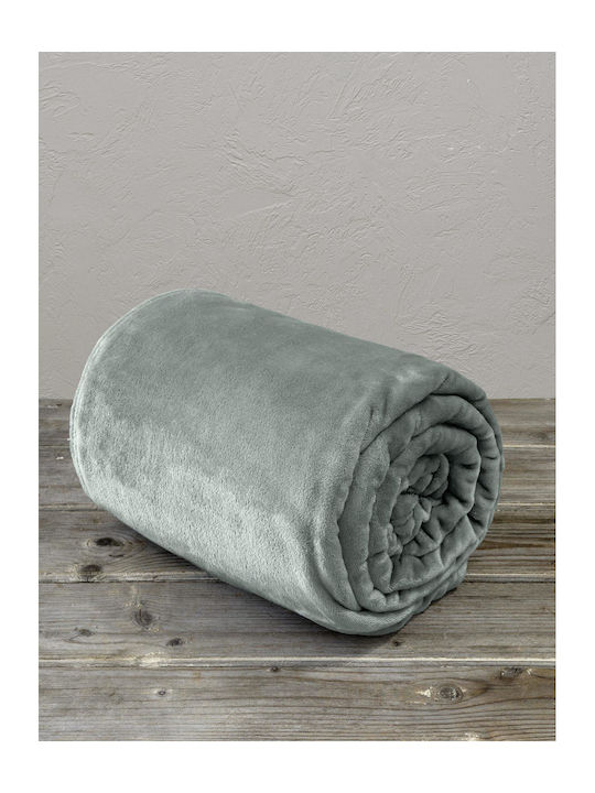 Kocoon Κουβέρτα Βελουτέ Μονή 150x220εκ. Meleg Green