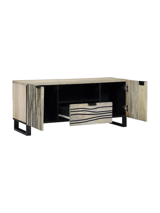 Kleiderschrank Büro Λευκό Και Μαύρο 105x33.5x46cm