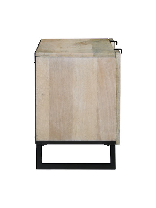 Kleiderschrank Büro Λευκό Και Μαύρο 105x33.5x46cm