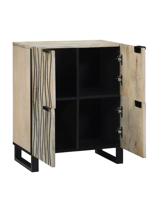 Kleiderschrank Büro Λευκό Και Μαύρο 60x33.5x75cm