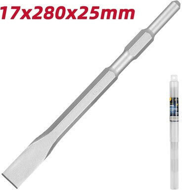 Deli Set Pointed Chisel & Chisel Bits 280x25mm with SDS Max Socket 2pcs