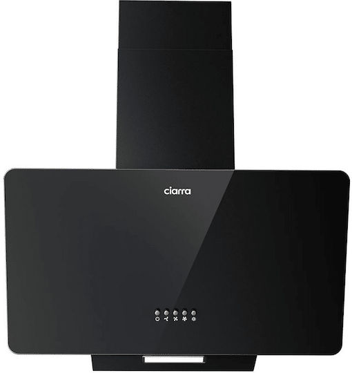 Ciarra Kamin-Dunstabzug Umluft 60cm Schwarz