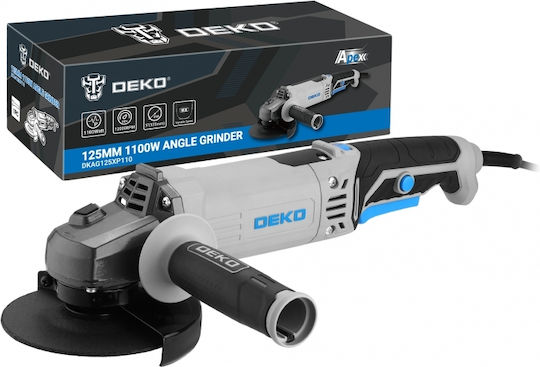 Deko DKAG125XP110S Τροχός 125mm Ρεύματος 1100W με Ρύθμιση Στροφών