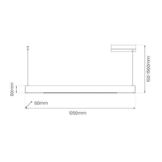 Eko Light LED Lumina liniară Lumină Plafon 36W
