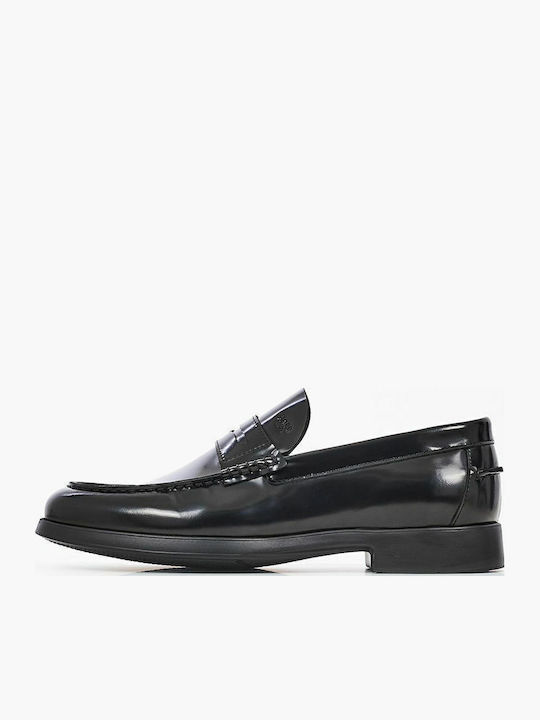 Δερμάτινα Ανδρικά Loafers σε Μαύρο Χρώμα