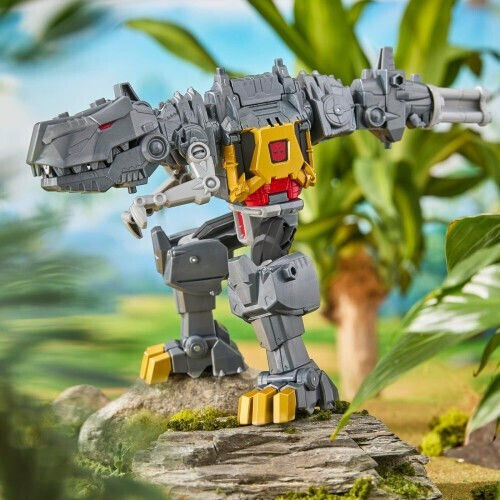 Action Figure Changes to Dino: Cyberworld Transformers Chomp & Battle Grimlock for 6+ years old Years 22.5cm.