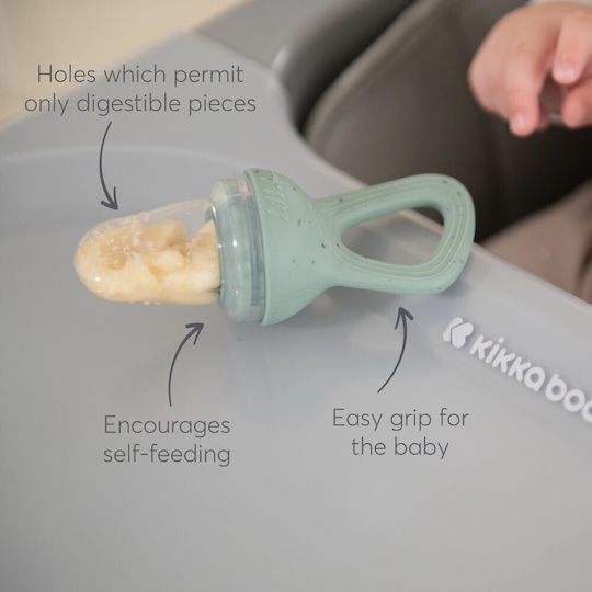 Kikka Boo Silicone Baby Feeder for 6+ months Beige
