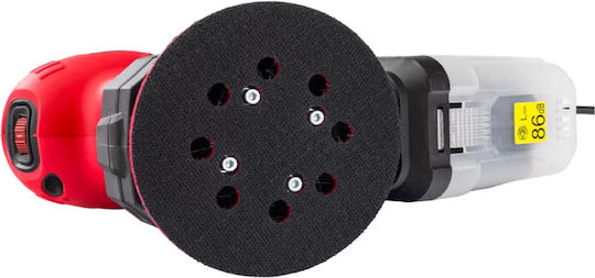 Red Technic Electric Eccentric Sander 125mm Electric 1300W with Speed Control and with Suction System