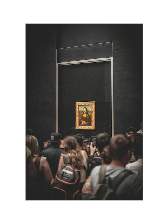 Panou Crowd Viewing Mona Lisa Mulțime Privește Mona Lisa 60x90