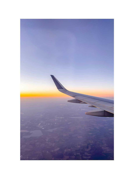 Panou Aripă Avion Peste Orizontul Răsăritului 100x150