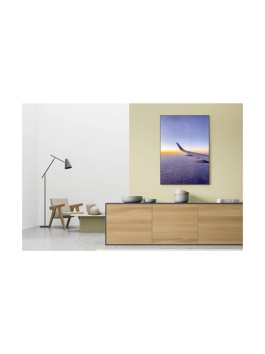Панел Airplane Wing Over Sunrise Horizon Първи Крилo Над Изгрев Horizon 70x100