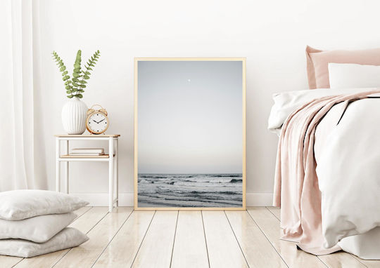 Painting Calm Sea Under Moonlight Calm Sea Under Moonlight Light 50x80
