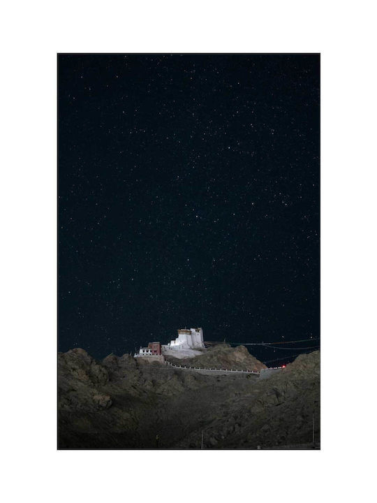 Панел Starry Nightscape Over Monastery Едназвезден Нощен Пейзаж Над Манастир 50x80