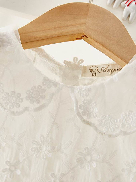 Nannie Alb Rochie de Botez