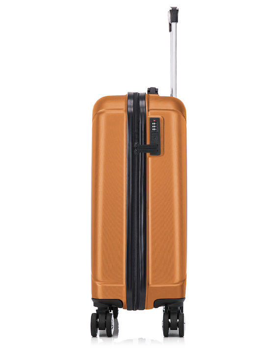Quasar Reisekoffer Hartschalen Camel mit 4 Räder Set 2Stück