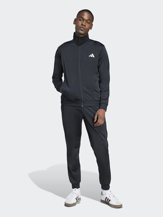 Essential Tracksuit Glossy with Elastic Black