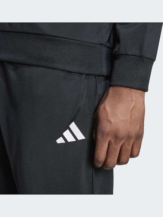 Essential Tracksuit Glossy with Elastic Black