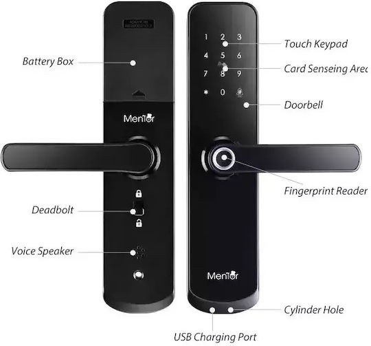 Elektronische Schlösser mit Wi-Fi Schwarze