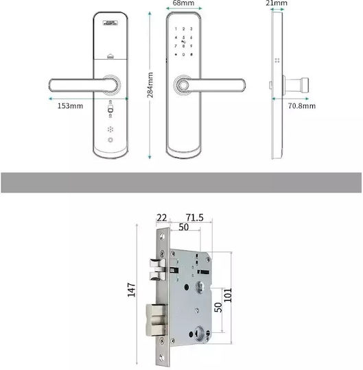Elektronische Schlösser mit Wi-Fi Schwarze