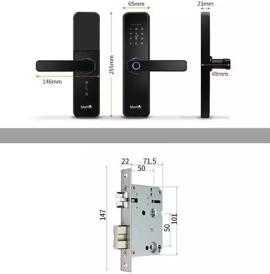 Elektronische Schlösser mit Wi-Fi Schwarze