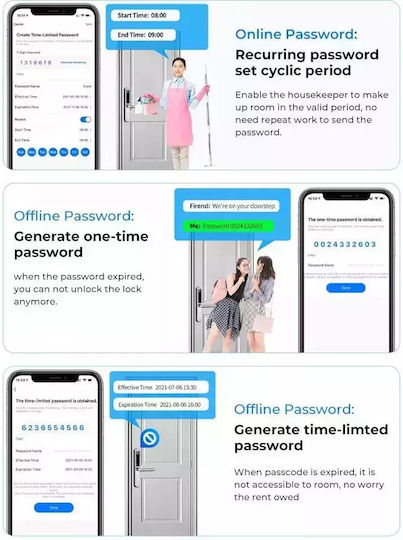 Lacăt Electronic în culoare Argintiu cu Conectivitate Wi-Fi