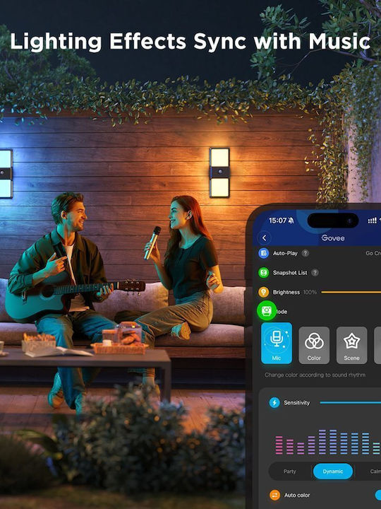 Govee Lumină de exterior montată pe perete IP65
