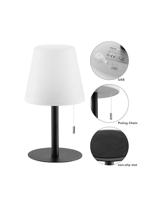Bakaji Dekorative Lampe Weiß
