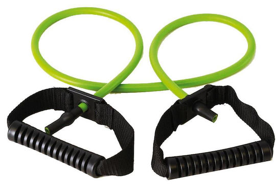 Sissel Fit-Tube Strong Green Λάστιχο Γυμναστικής Σωληνωτό Σκληρό με Λαβές Πράσινο