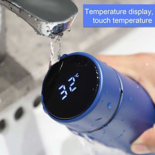 Μπουκάλι Θερμός Ανοξείδωτο 500ml Μπλε