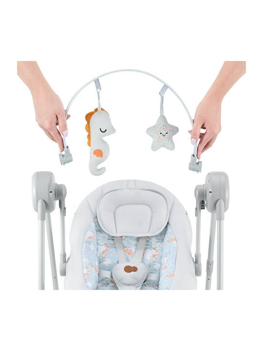 Kinderkraft Електрически Релакс Бебе Люлка с Музика Сив