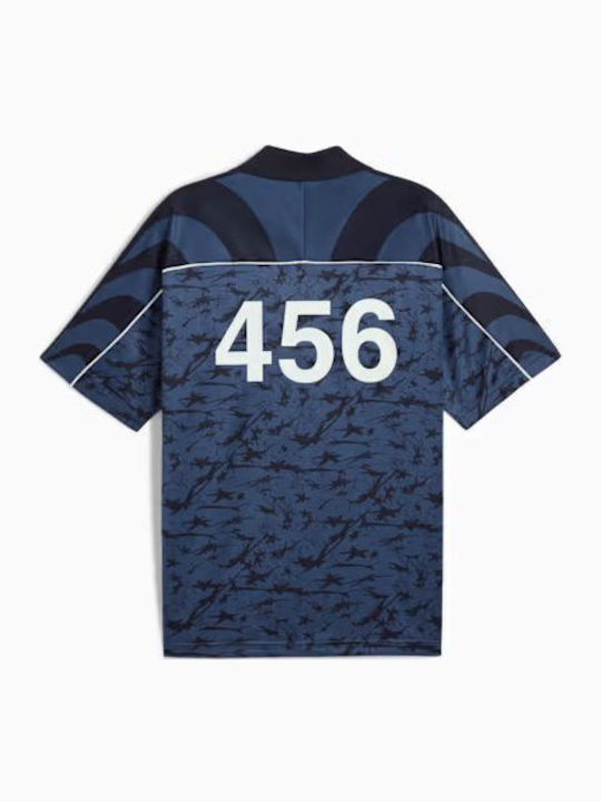 Sportliches Herrenblusen Kurzarm T-Shirt Blau