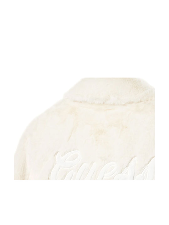 Παιδική Γούνα Κοντή Cream White