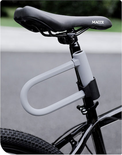 Deli Bicycle Pedal Lock with Key Gray