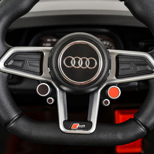 Audi R8 Spyder Едноместен с Дистанционно Управление 12 Волта Червен за 3+ Години